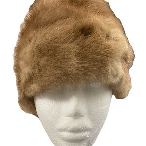 Luxurious Tan Fur Hat for Women